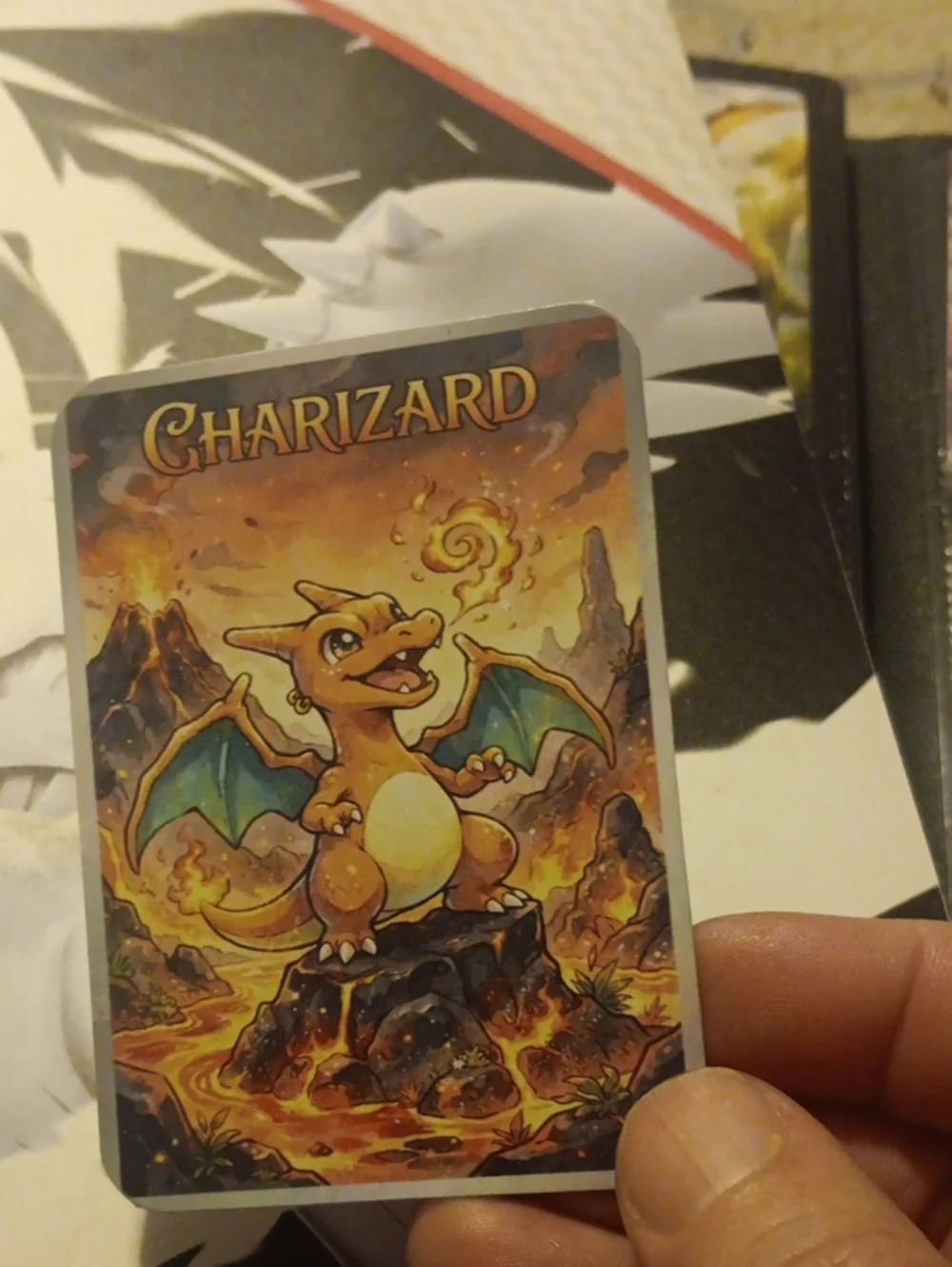 Collectible Reptile-Themed Card - Orange